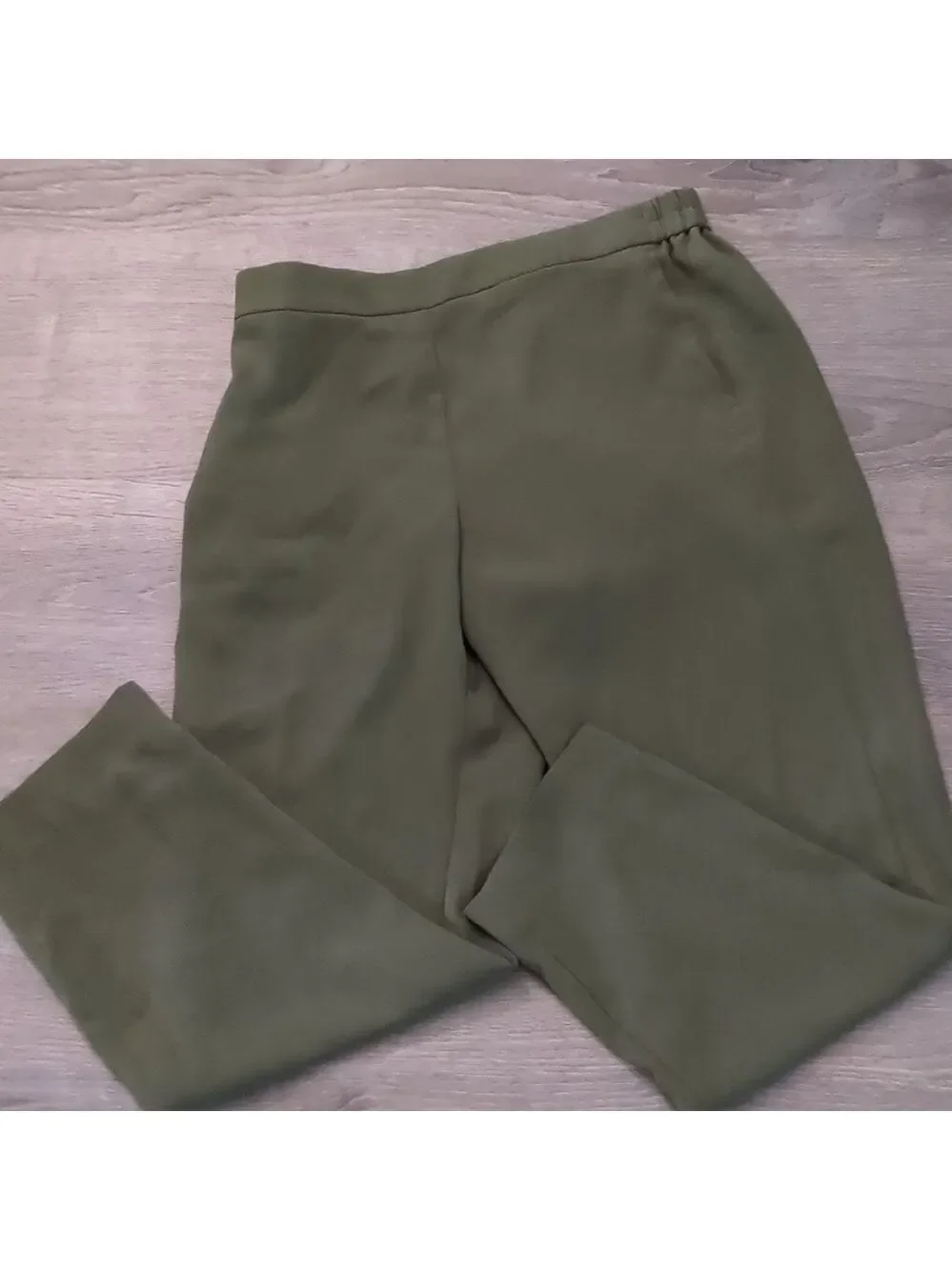 J. Crew green Jamie pull on pants size 12